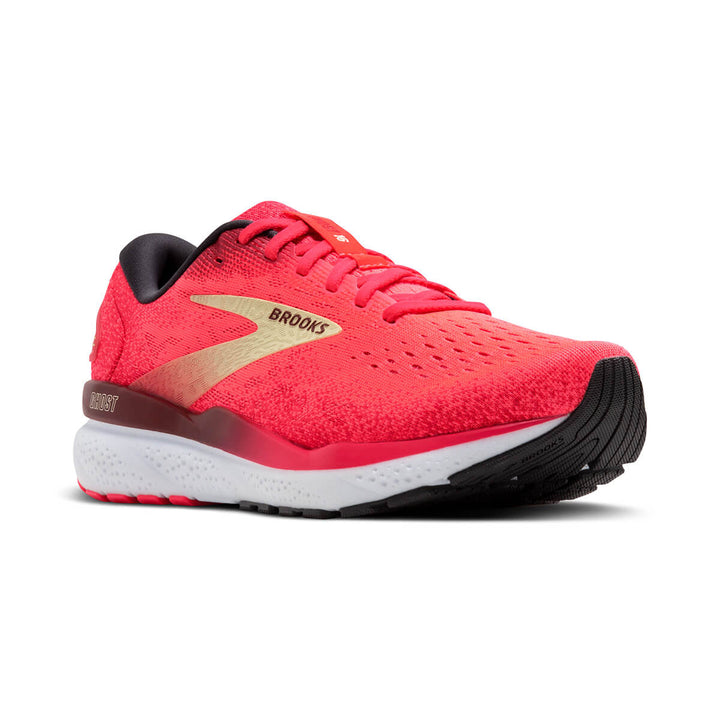 Brooks Ghost 16 Womens Running Shoes | Pink/sundried Tomato/cream front left