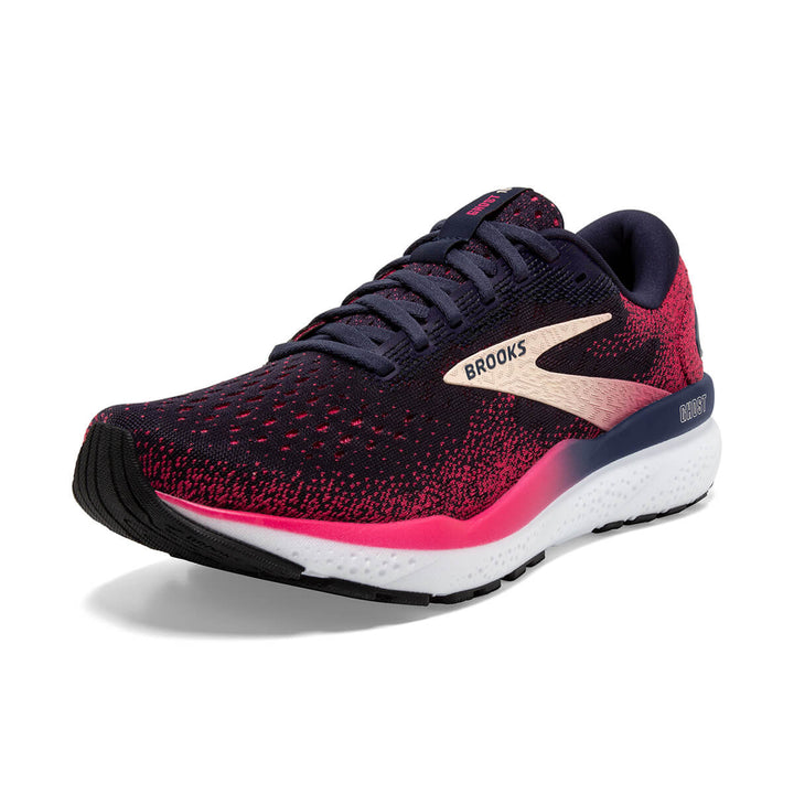 Brooks Ghost 16 Womens Running Shoes | Peacoat/raspberry/apricot front