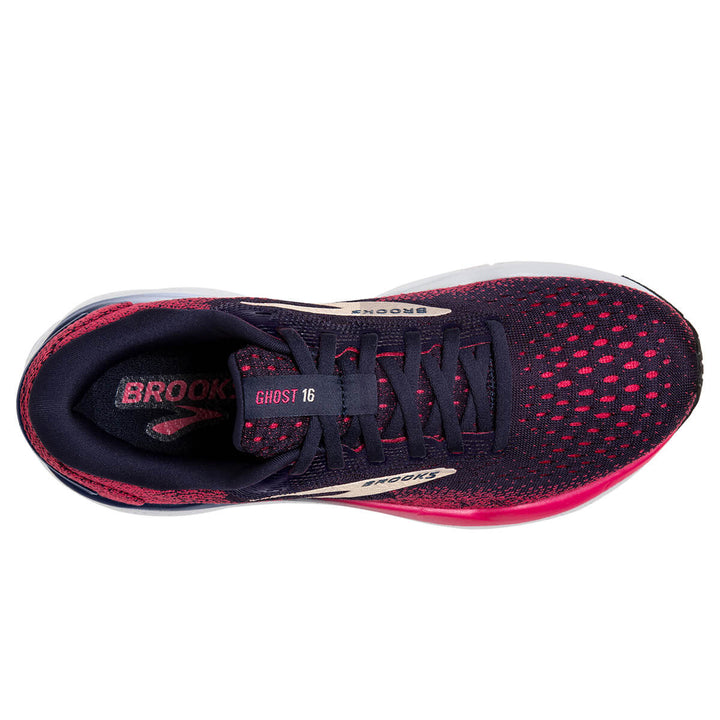 Brooks Ghost 16 Womens Running Shoes | Peacoat/raspberry/apricot top