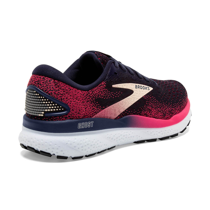 Brooks Ghost 16 Womens Running Shoes | Peacoat/raspberry/apricot back