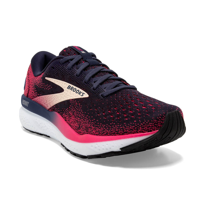 Brooks Ghost 16 Womens Running Shoes | Peacoat/raspberry/apricot front