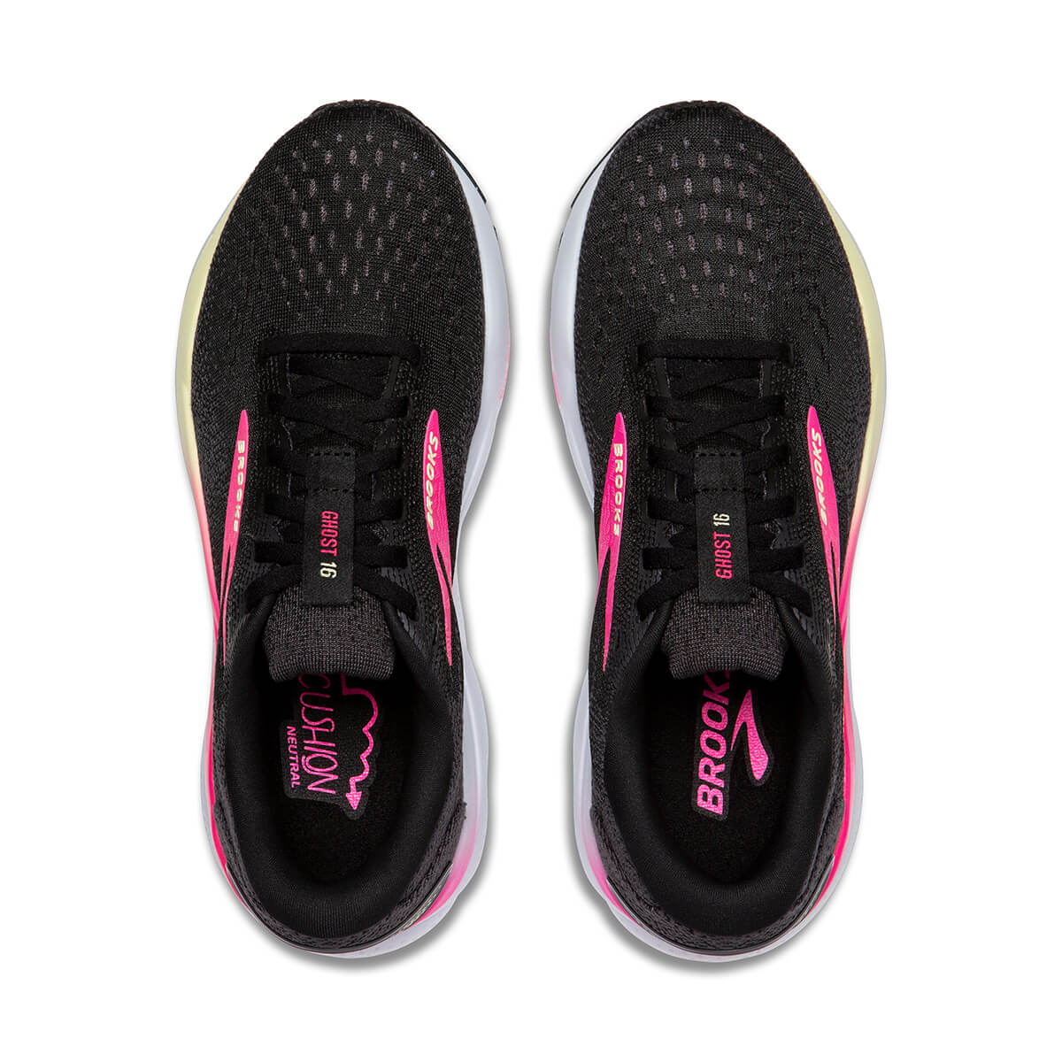 Brooks running shoes black and pink clearance