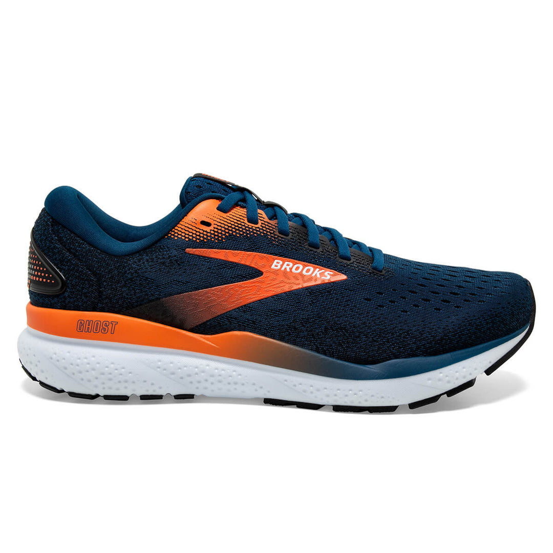 Brooks Ghost 16 Mens Running Shoes | Blue Opal/black/nasturtium