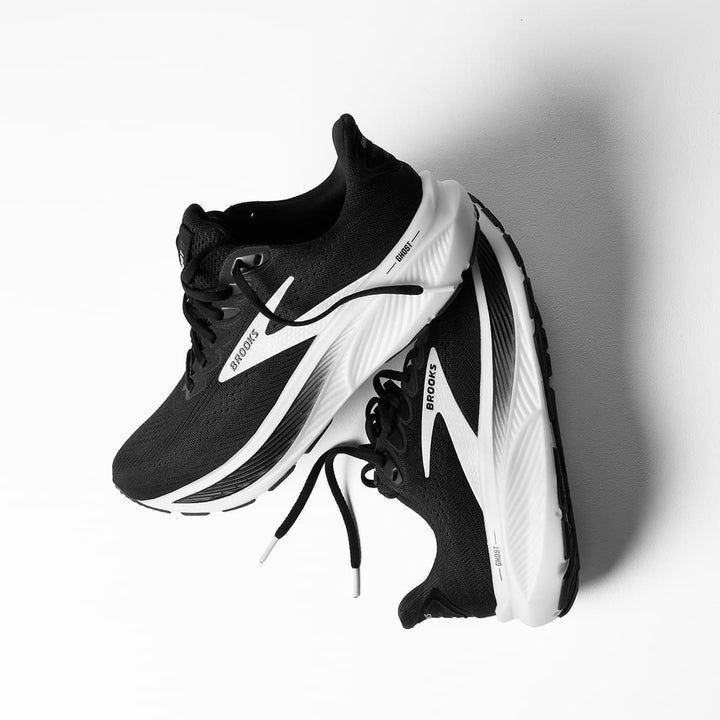 Brooks Ghost 17 Mens Running Shoes Black Grey Studio