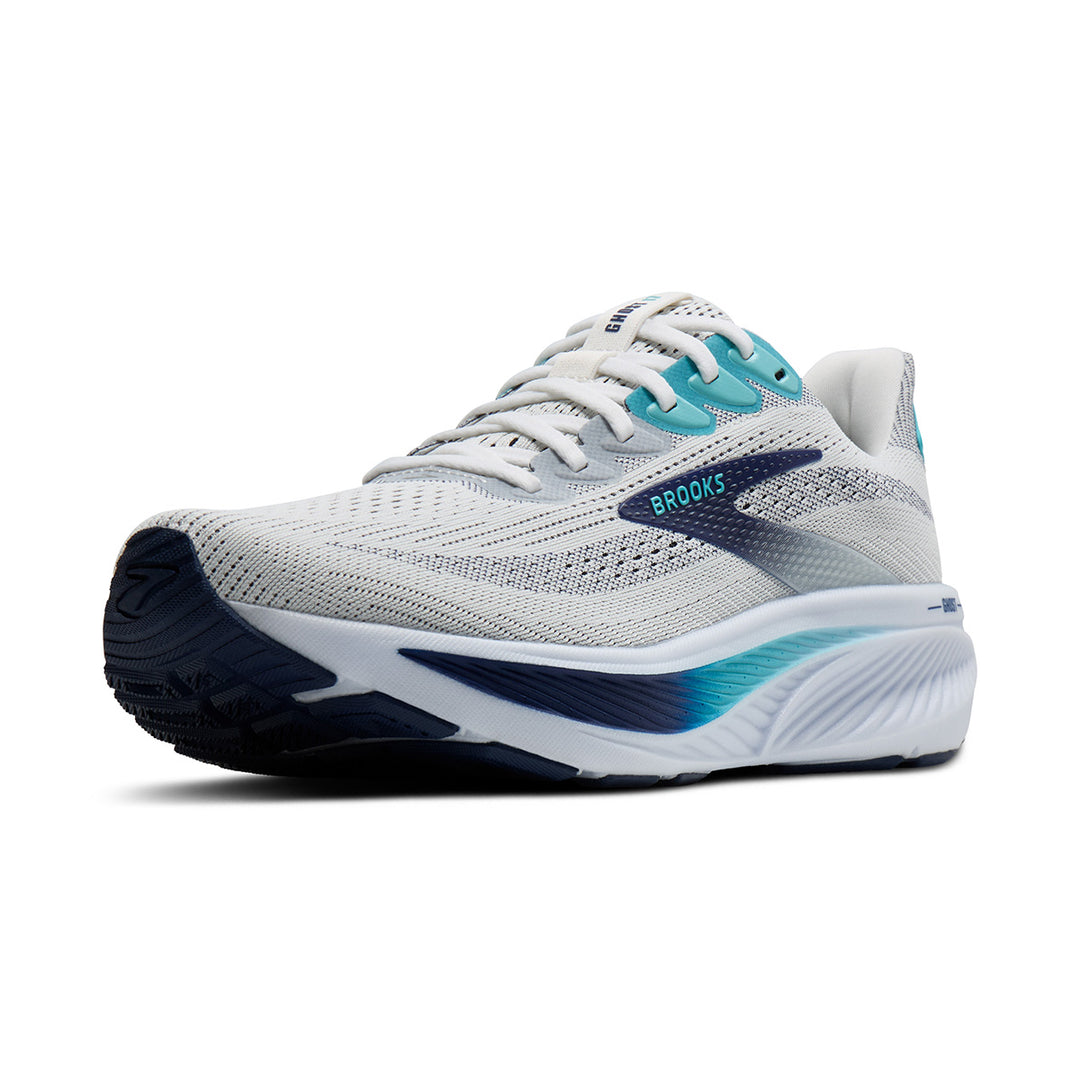 Brooks Ghost 17 Mens | White/beacon Blue/ipanema