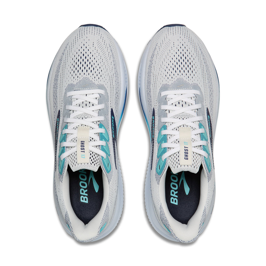 Brooks Ghost 17 Mens | White/beacon Blue/ipanema