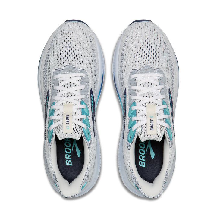 Brooks Ghost 17 Mens | White/beacon Blue/ipanema
