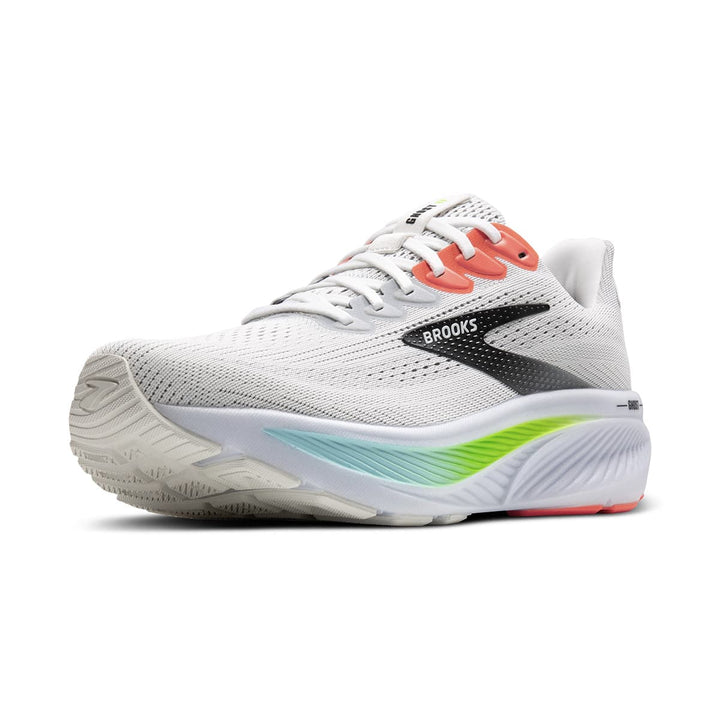 Brooks Ghost 17 Mens Running Shoes White Pink Clay front