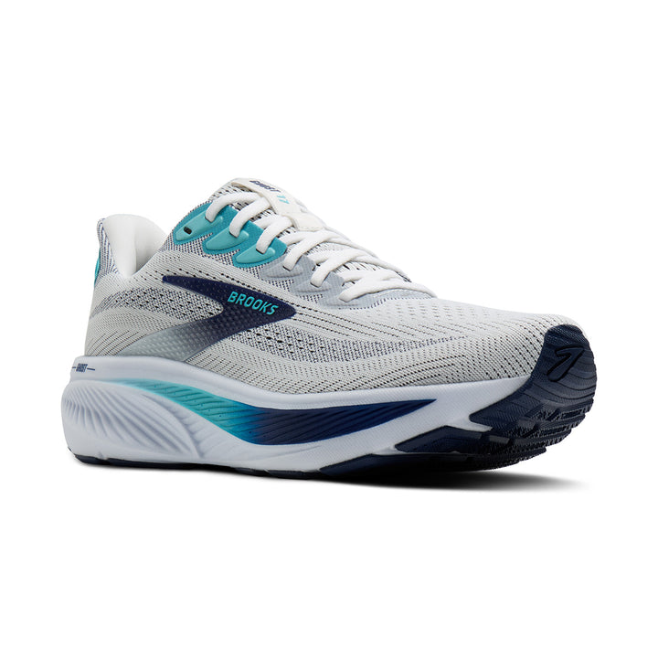 Brooks Ghost 17 Mens | White/beacon Blue/ipanema