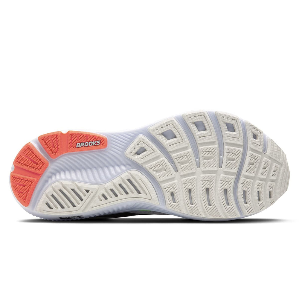 Brooks Ghost 17 Mens Running Shoes White Pink Clay sole