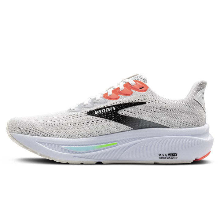 Brooks Ghost 17 Mens Running Shoes White Pink Clay side