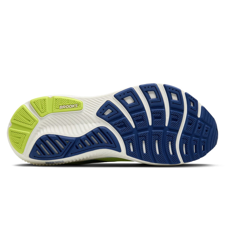 Brooks Ghost 17 Mens Running Shoes Acid Lime Navy sole