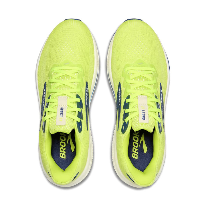 Brooks Ghost 17 Mens Running Shoes Acid Lime Navy top