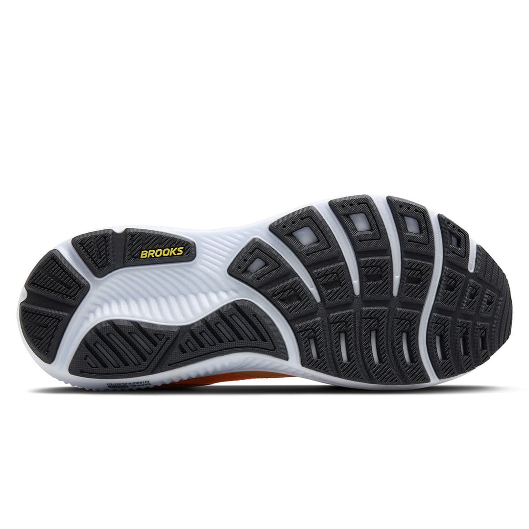 Brooks Ghost 17 Mens Running Shoes Blazing Orange and yellow sole