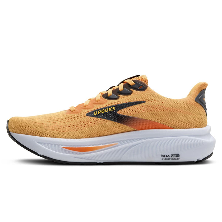 Brooks Ghost 17 Mens Running Shoes Blazing Orange and yellow side