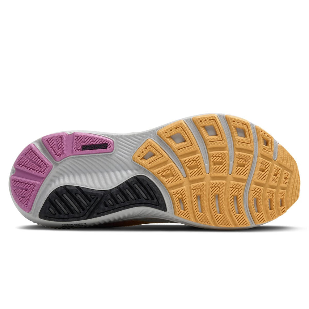Brooks Ghost 17 Womens Running Shoes Oyster apricot sole