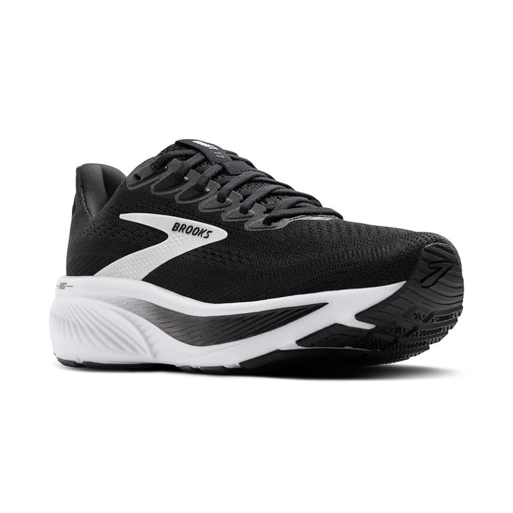 Brooks Ghost 17 Womens Running Shoes Black angle front