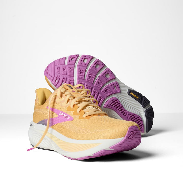 Brooks Ghost 17 Womens | Apricot/grey/pink