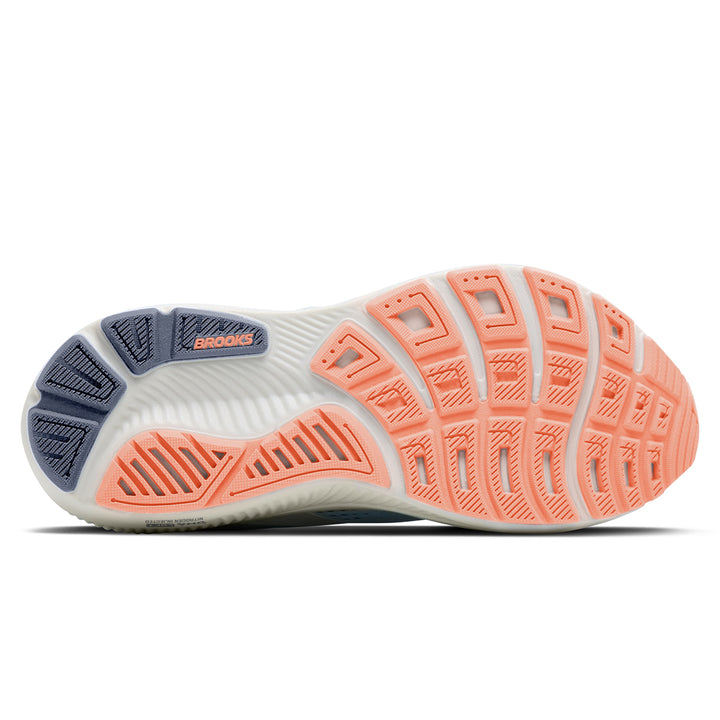 Brooks Ghost 18 Womens | Star White/cyber Peach/grey