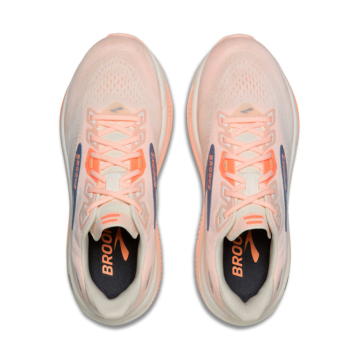 Brooks Ghost 18 Womens | Star White/cyber Peach/grey
