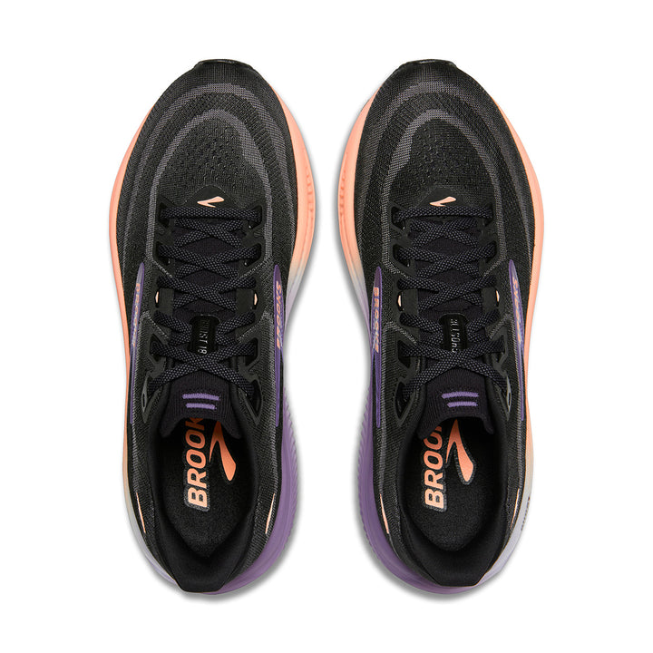 Brooks Ghost 18 Womens | Black/mulled Grape/peach