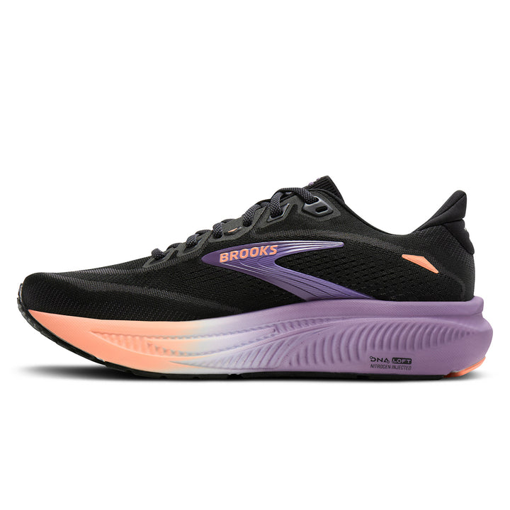 Brooks Ghost 18 Womens | Black/mulled Grape/peach