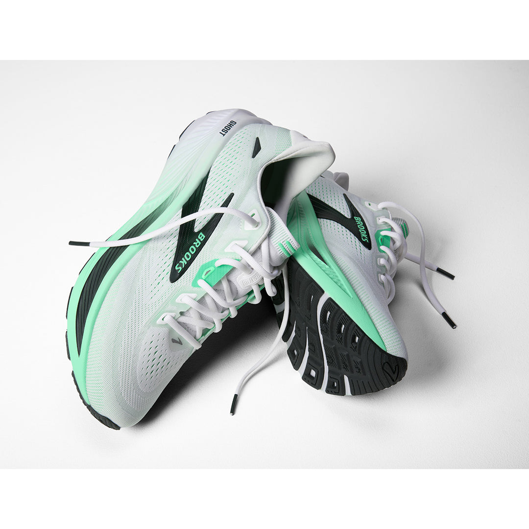 Brooks Ghost 18 Mens | White/spring Bud/spruce