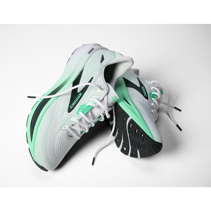 Brooks Ghost 18 Mens | White/spring Bud/spruce