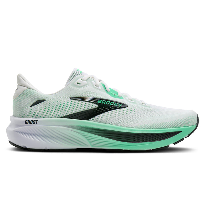Brooks Ghost 18 Mens | White/spring Bud/spruce