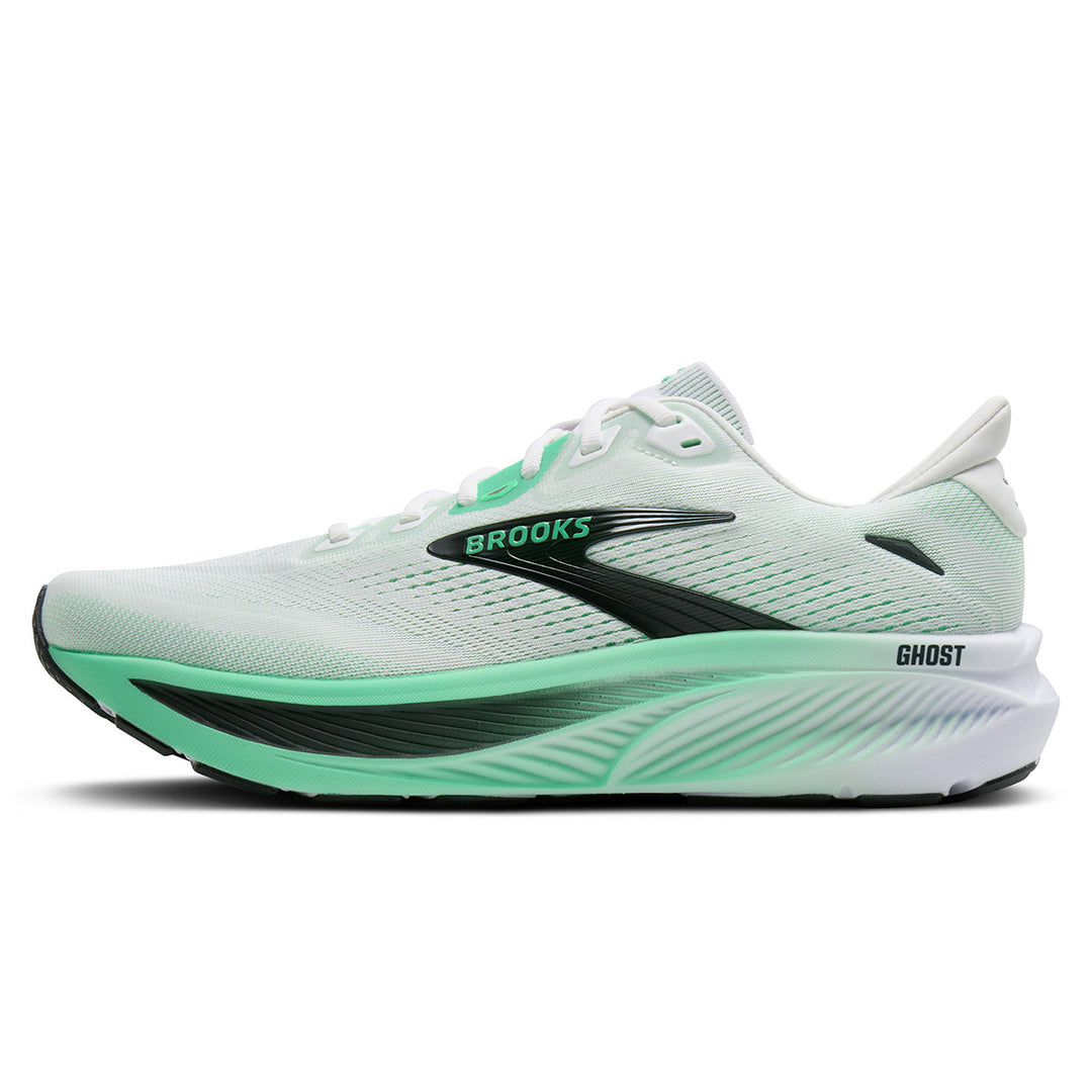 Brooks Ghost 18 Mens | White/spring Bud/spruce
