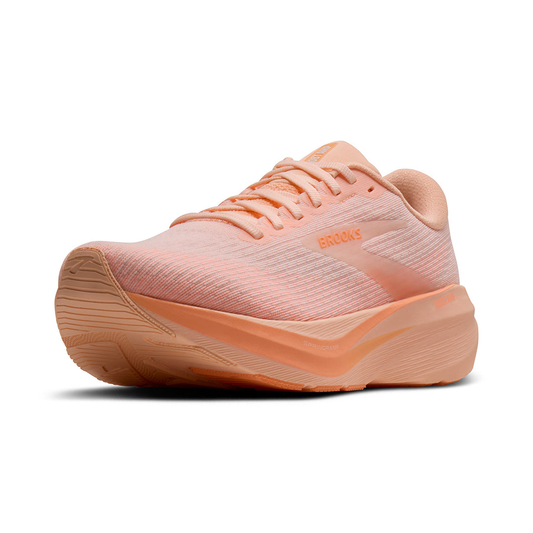 Brooks Ghost Amp Womens | Peach/peach/white
