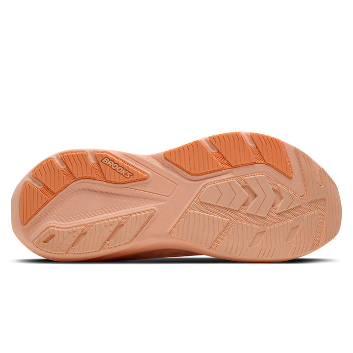 Brooks Ghost Amp Womens | Peach/peach/white