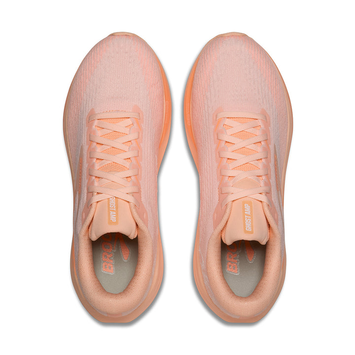 Brooks Ghost Amp Womens | Peach/peach/white