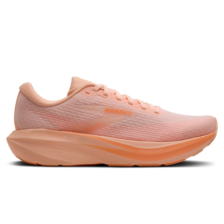 Brooks Ghost Amp Womens | Peach/peach/white
