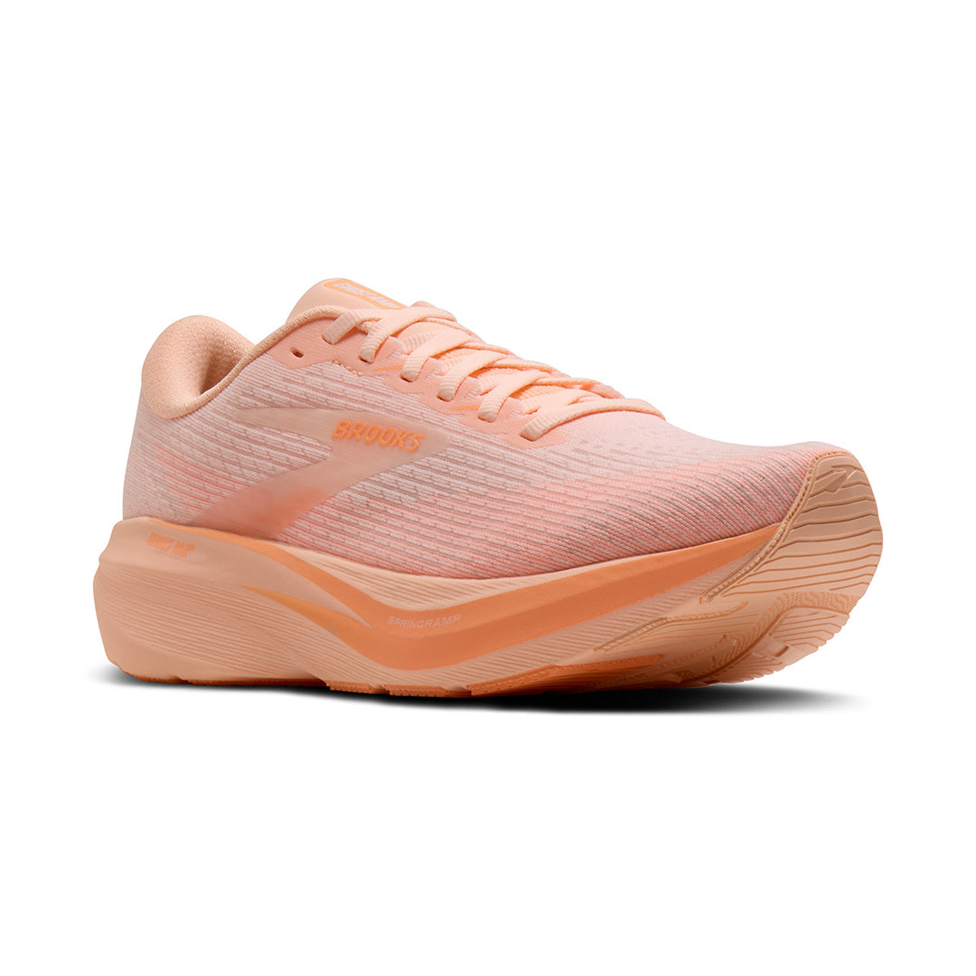 Brooks Ghost Amp Womens | Peach/peach/white