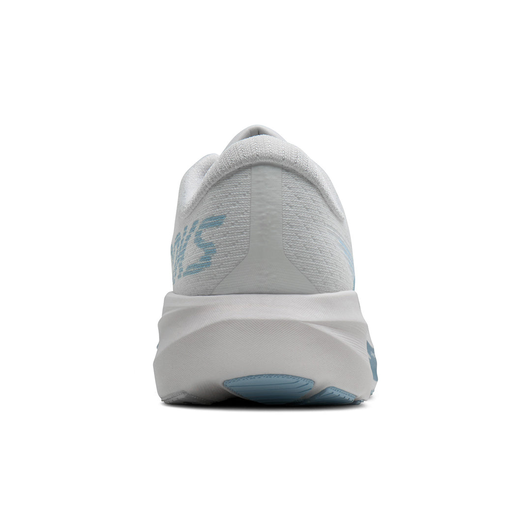 Brooks Ghost Amp Womens | White/blue/metallic