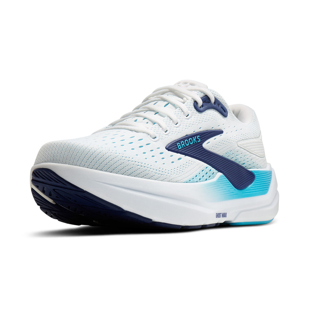 Brooks Ghost Max 3 Mens | Bright White/beacon Blue/teal