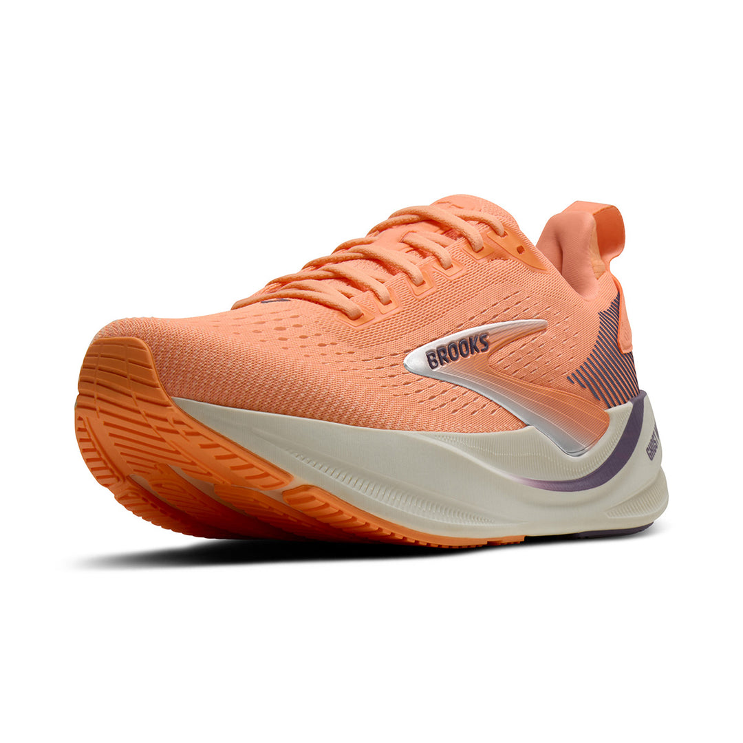 Brooks Ghost Max 4 Womens | Cyber Peach/grape/bluewash
