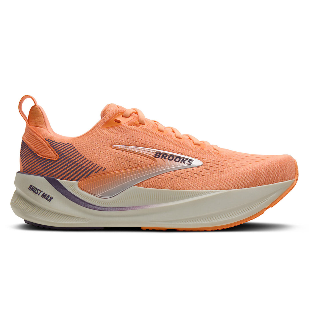 Brooks Ghost Max 4 Womens | Cyber Peach/grape/bluewash