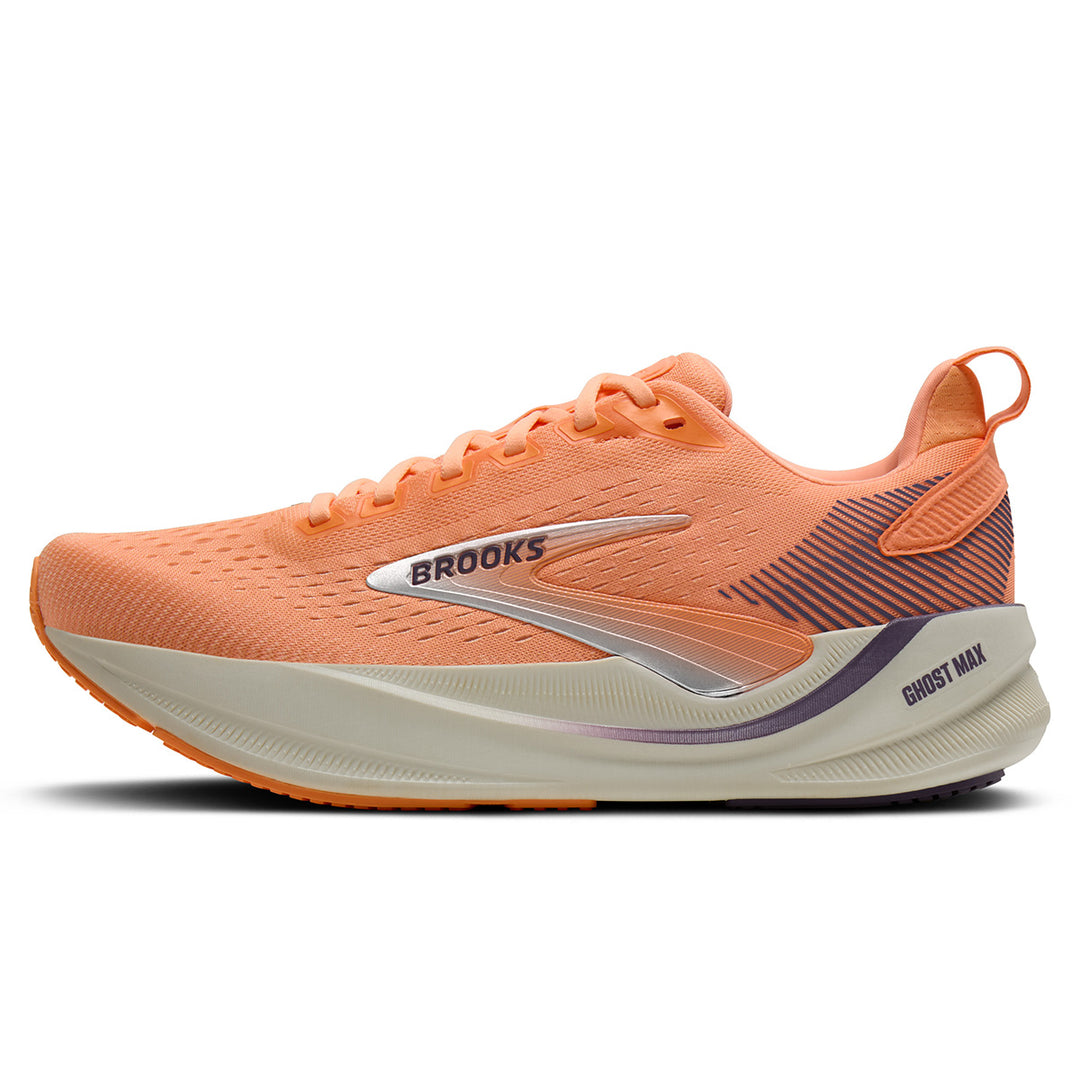 Brooks Ghost Max 4 Womens | Cyber Peach/grape/bluewash