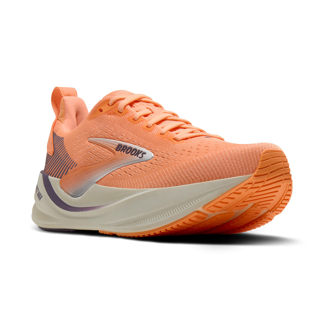 Brooks Ghost Max 4 Womens | Cyber Peach/grape/bluewash