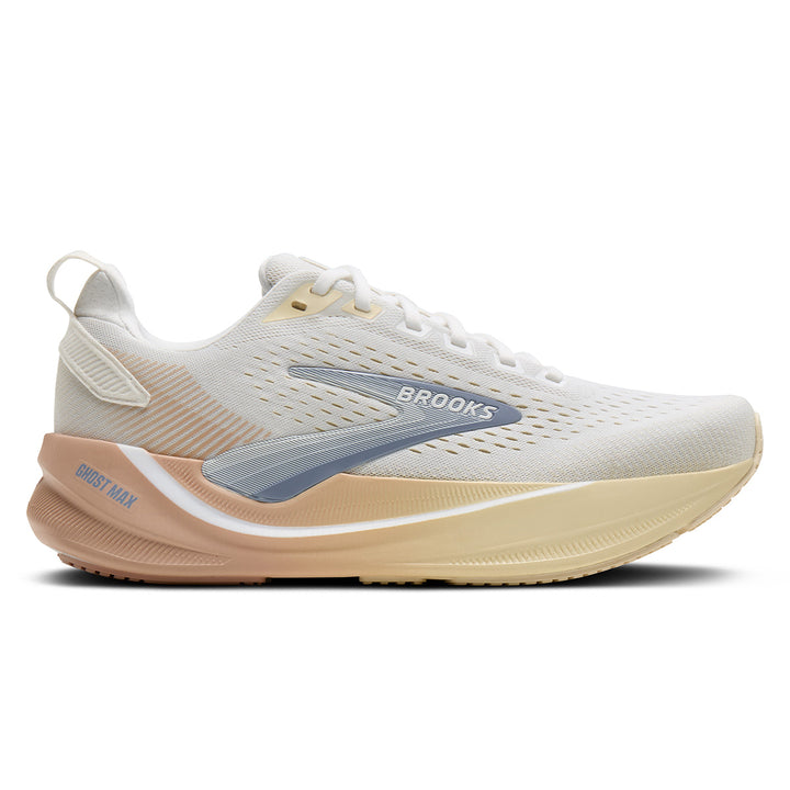 Brooks Ghost Max 4 Womens | White/rose/rutabaga