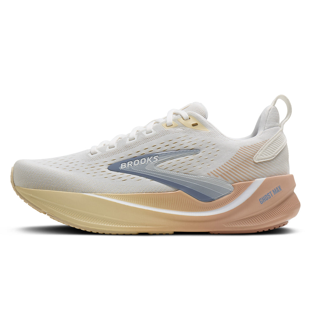 Brooks Ghost Max 4 Womens | White/rose/rutabaga