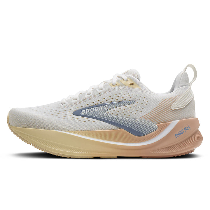 Brooks Ghost Max 4 Womens | White/rose/rutabaga