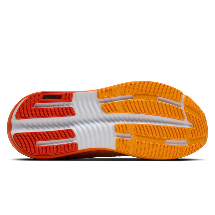 Brooks Ghost Max 4 Mens | White/orange/red