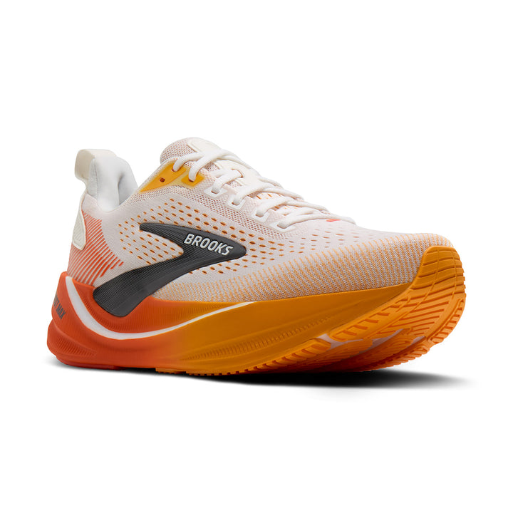Brooks Ghost Max 4 Mens | White/orange/red