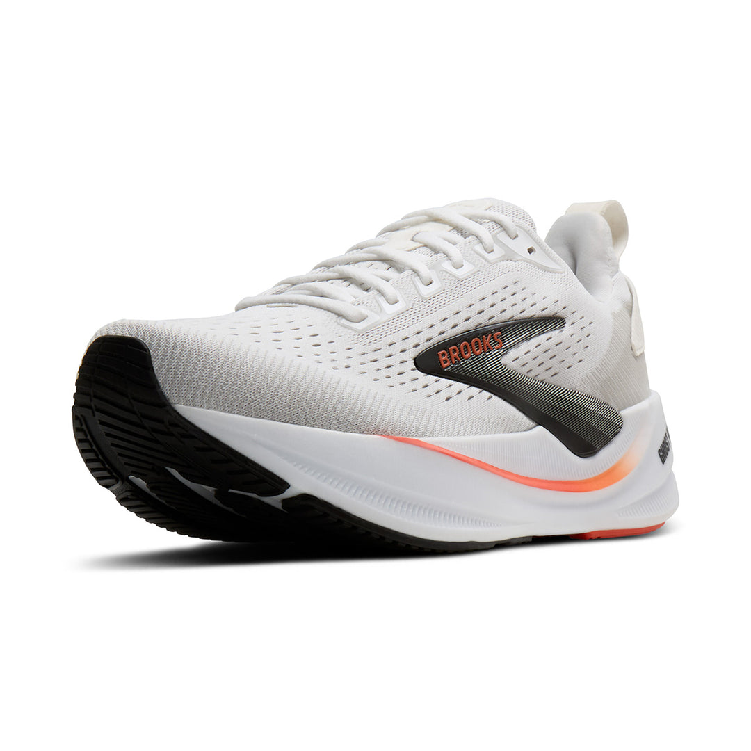 Brooks Ghost Max 4 Mens | White/red/black