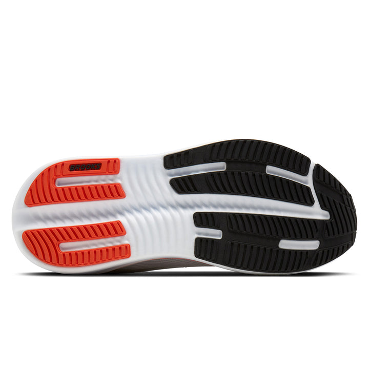 Brooks Ghost Max 4 Mens | White/red/black
