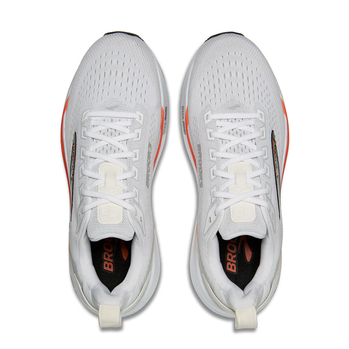 Brooks Ghost Max 4 Mens | White/red/black