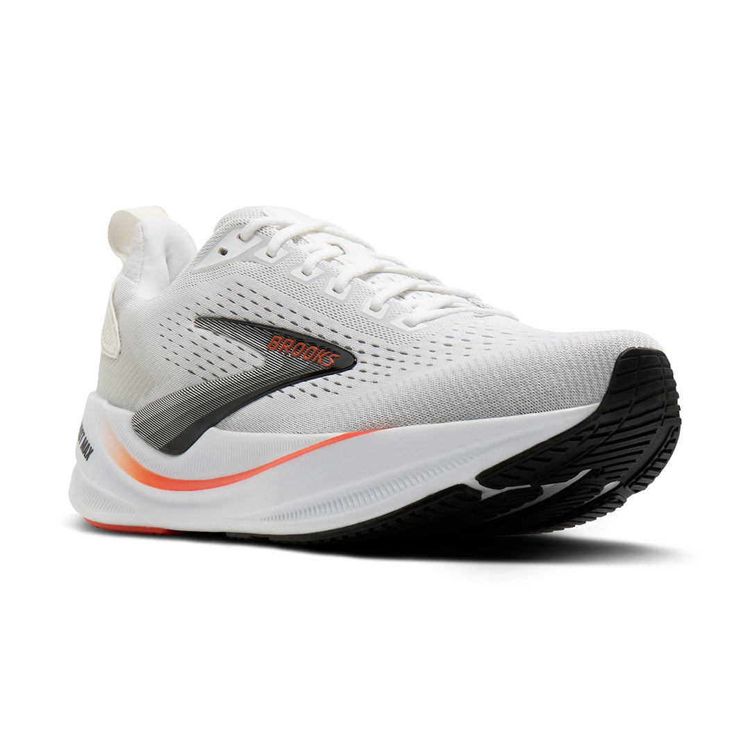 Brooks Ghost Max 4 Mens | White/red/black